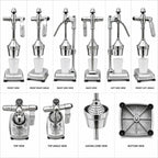 CLASSIC  Aluminium Manual Citrus Juicer with Collection Cup | Heavy-Duty Manual Fruit Juicer