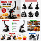 Potato Cutter | Heavy-Duty French Fry Cutter with 2 Blade Grids