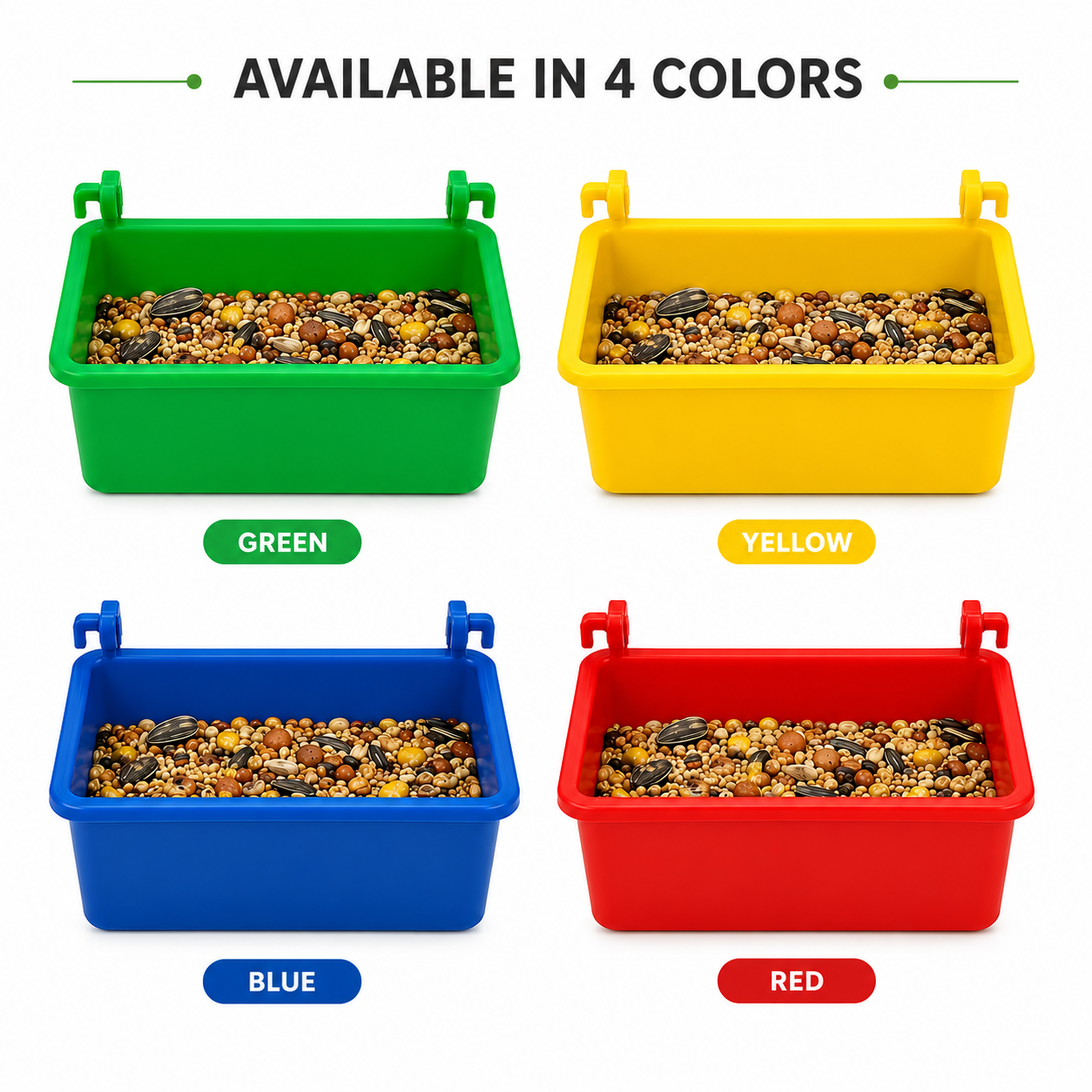 Hanging Bird Food & Water Cup for Cage