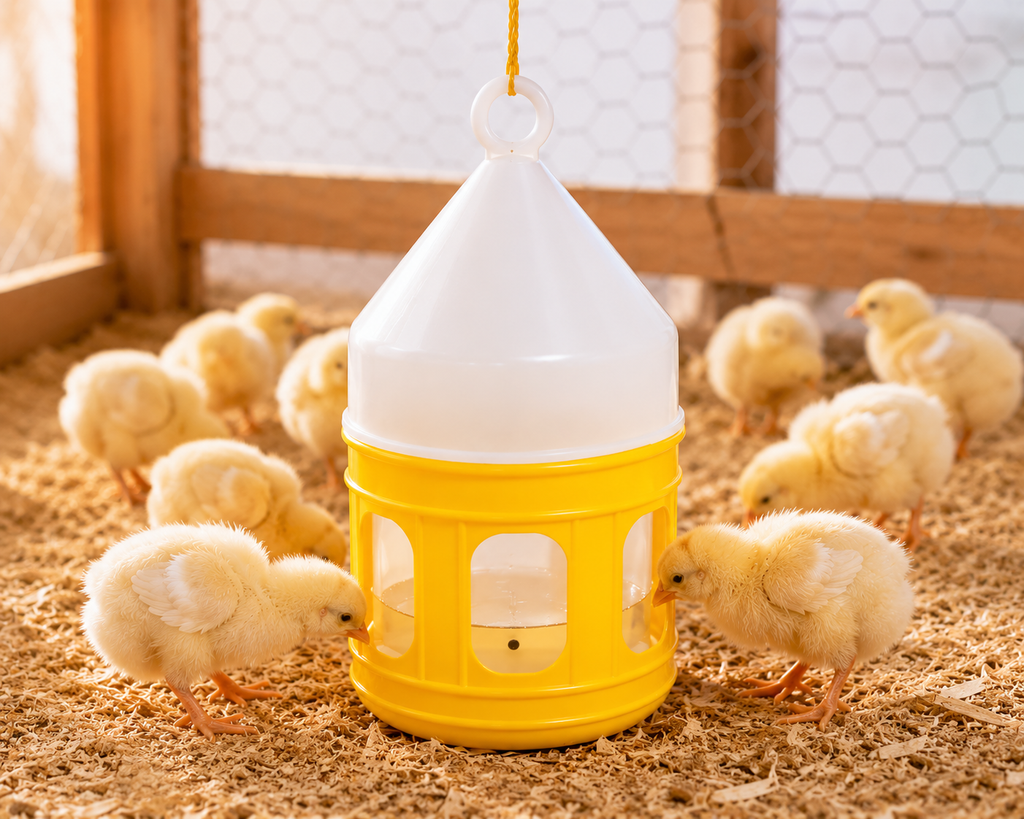 Shopizee™ Premium Bird Waterer – Durable Plastic Waterer with Hanging Loop