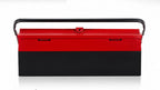 ToolFlex Heavy-Duty Cantilever Metal Tool Box (17.5-Inch) – Red & Black, Green & Black