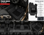 Premium 7D Leatherite Car Floor Mats for Mahindra Thar ROXX (2024 Onwards) | Custom Fit | Waterproof | Anti-Skid | Black