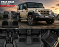 Premium 7D Leatherite Car Floor Mats for Mahindra Thar ROXX (2024 Onwards) | Custom Fit | Waterproof | Anti-Skid | Black