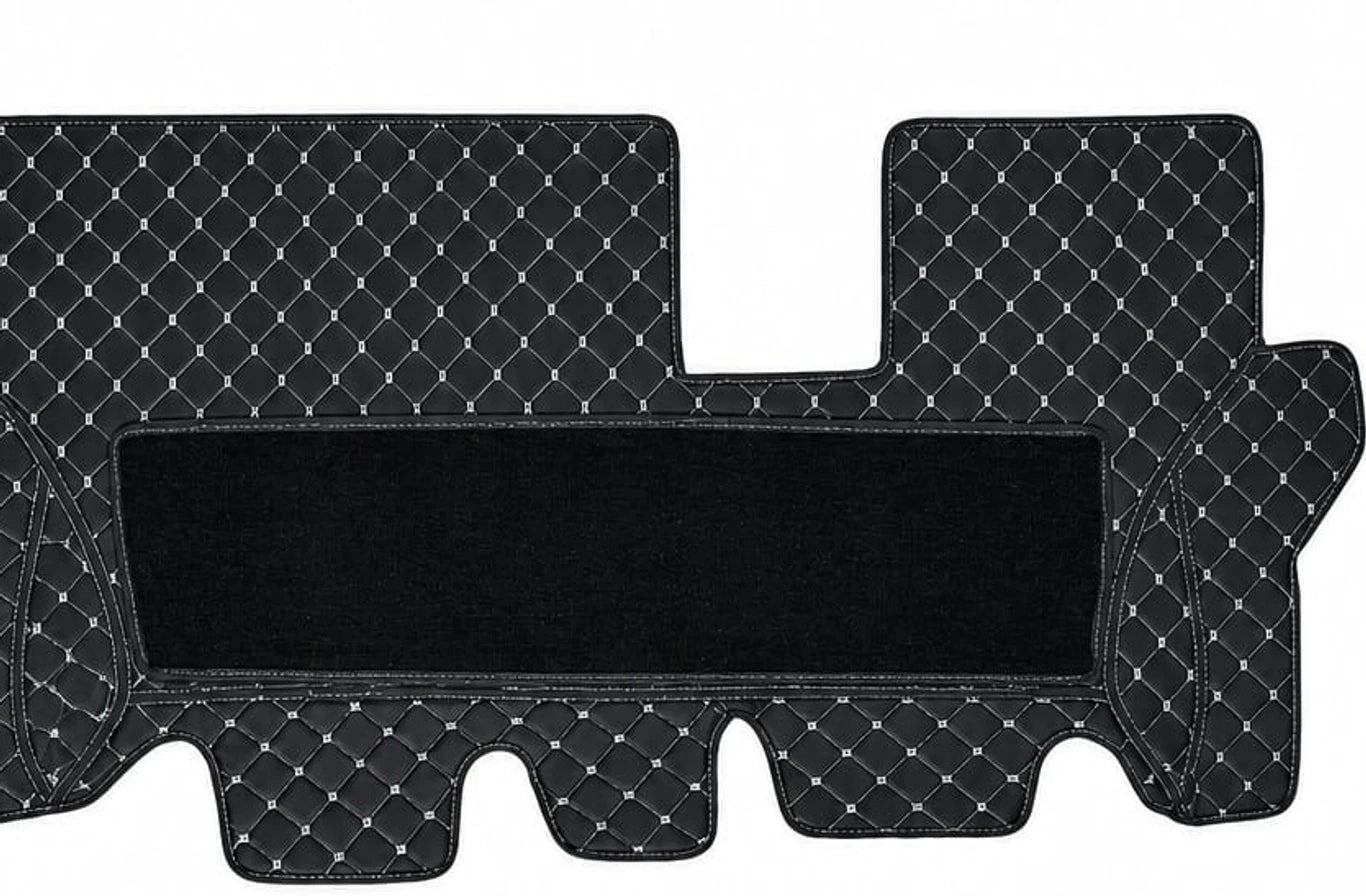 Shopizee Premium 7D Leatherite Custom Fit Car Floor Mats for Maruti Suzuki Ertiga (2018–2025) | Full Coverage | Waterproof | Anti-Slip | Black