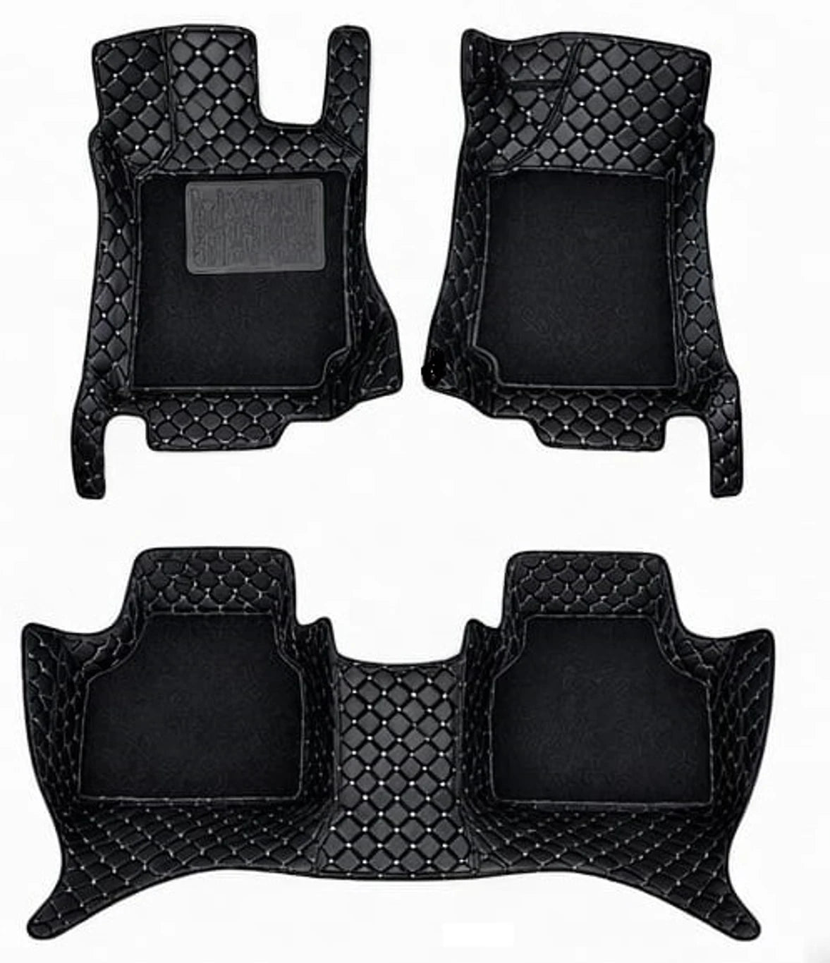 Premium 7D Leatherite Floor Mats for Maruti Suzuki Swift | Custom Fit | Waterproof | Anti-Slip | Full Floor Protection | Luxury Black