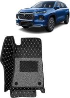 Premium Leatherite 7D Custom Fit Car Floor Mat for Maruti Suzuki Grand Vitara | Waterproof | Double Layer | Anti-Skid | Black